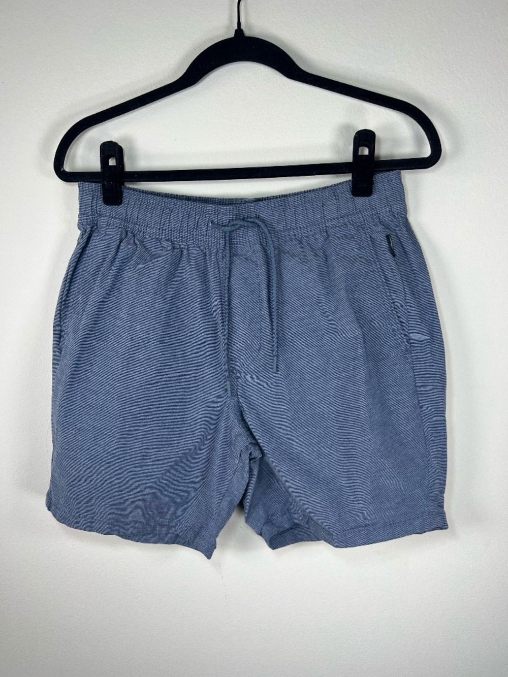 Hollister 7" Jogger Shorts Blue Epic Flex Pockets Drawstring Stretch Beach Small
